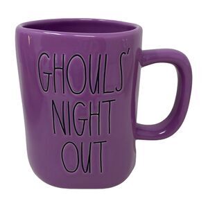 Rae Dunn Mug Purple Halloween “GHOULS' NIGHT OUT Best Friend Witchy Spooky Ghost